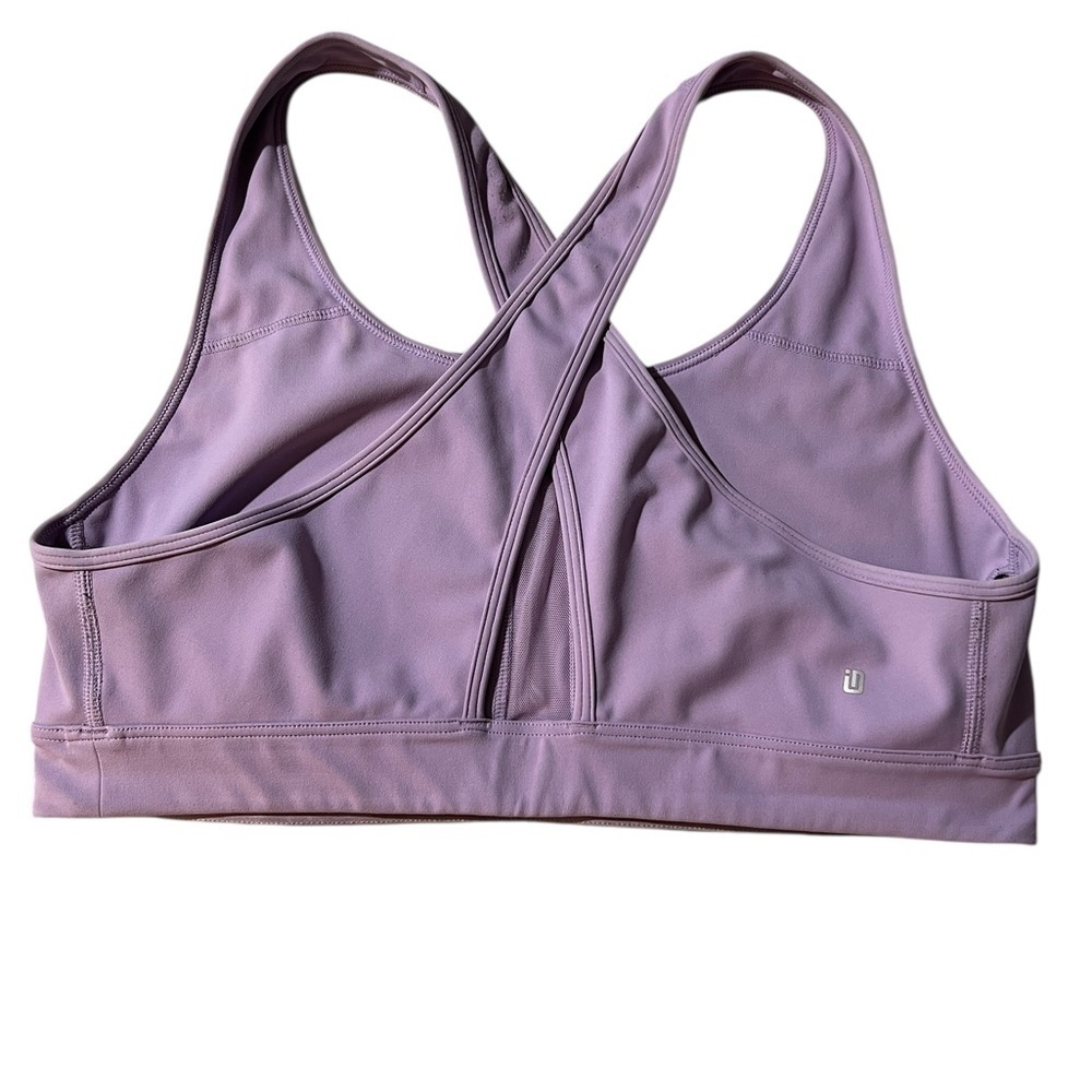 Ideology Women's Lavender Sports Bra, size 1X - Picture 2 of 10